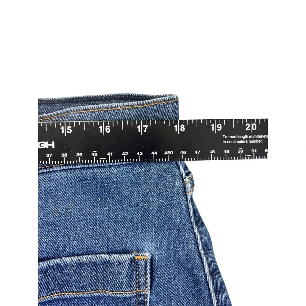 Levi Strauss Denim Skirt Women Size 32 Blue Snap Button Front Mini Skirt‎